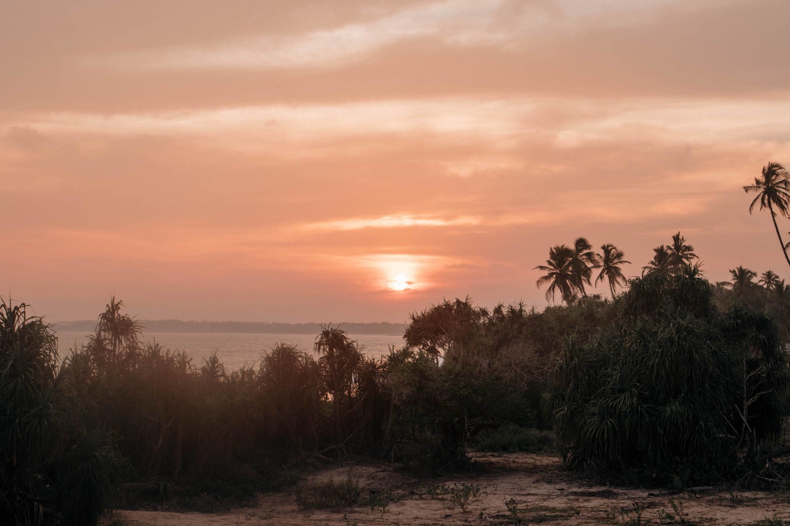 sri lanke reise sonnenuntergang