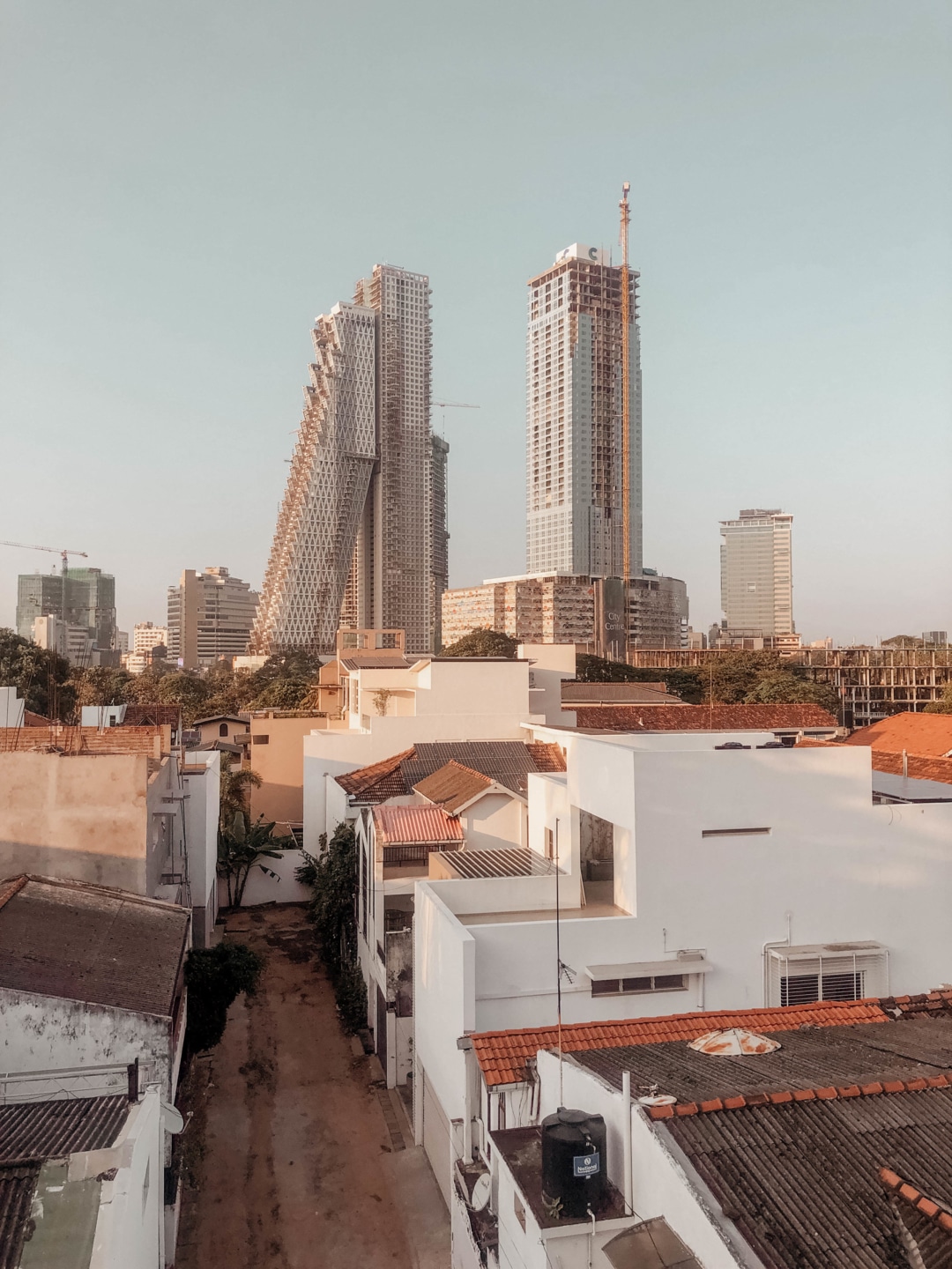 shopping in sri lanka, colomo, city mit blick auf colombo city center