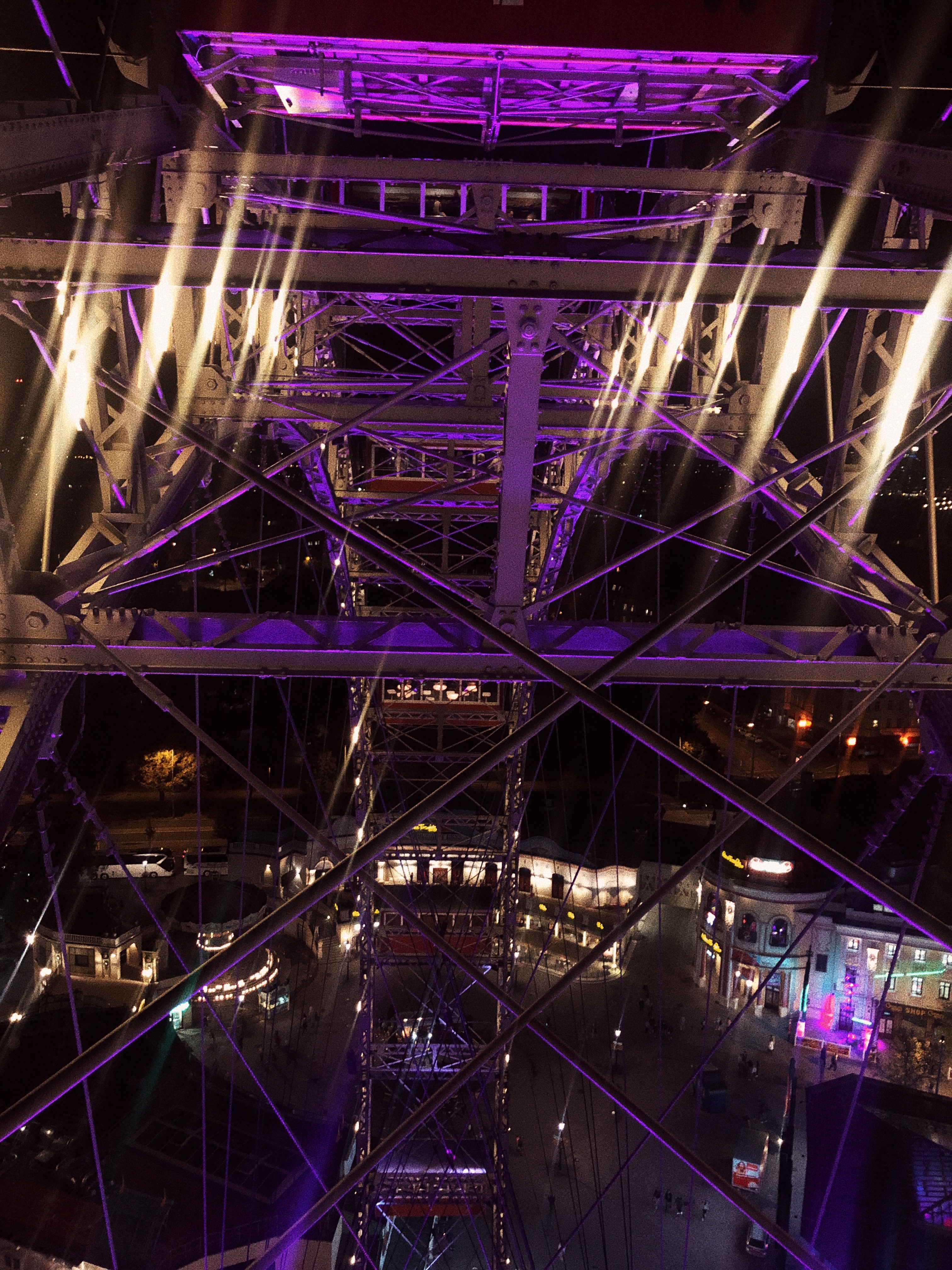 riesenrad wiener prater bei nacht