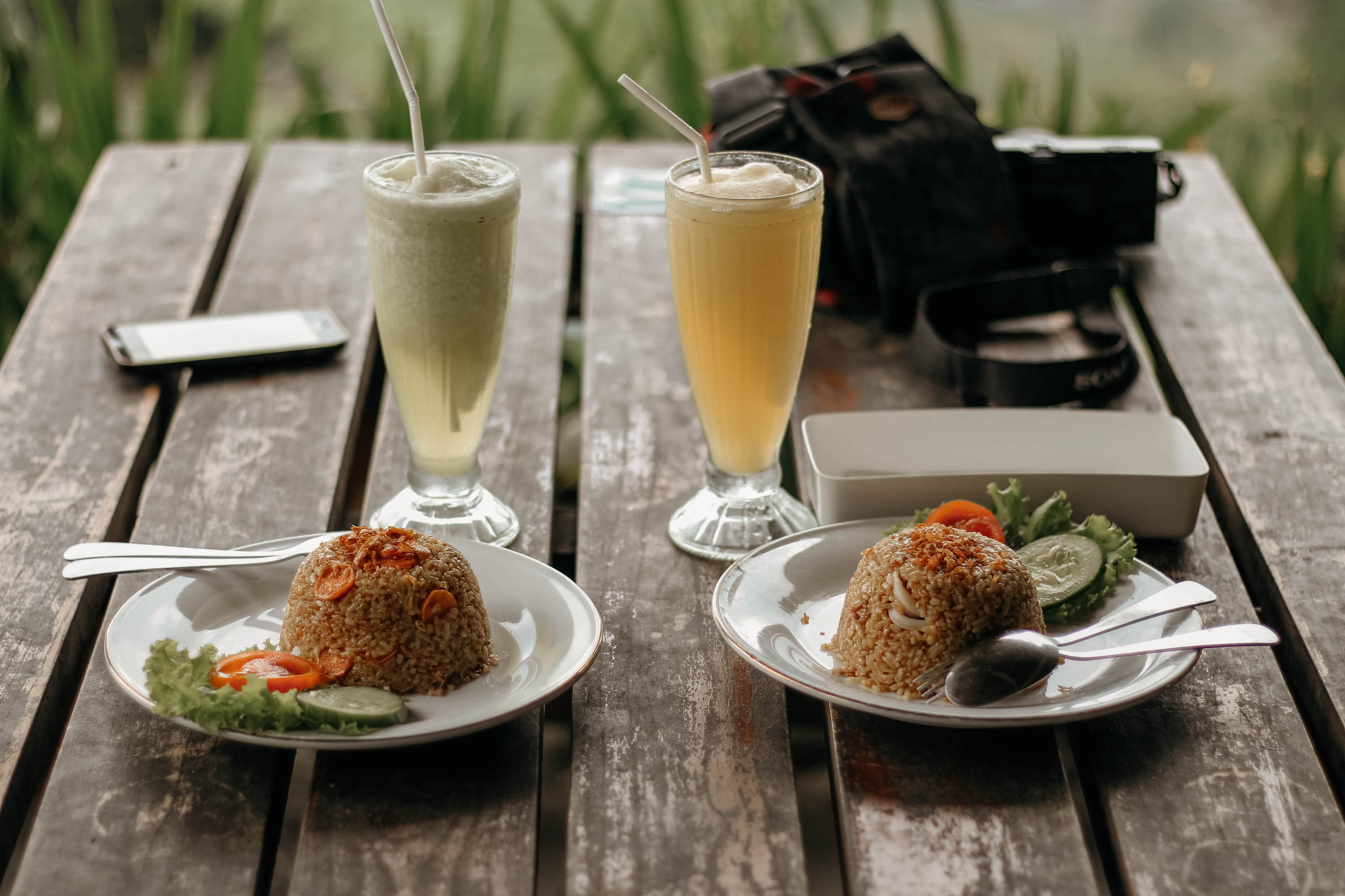 nasi goreng im warung in canggu