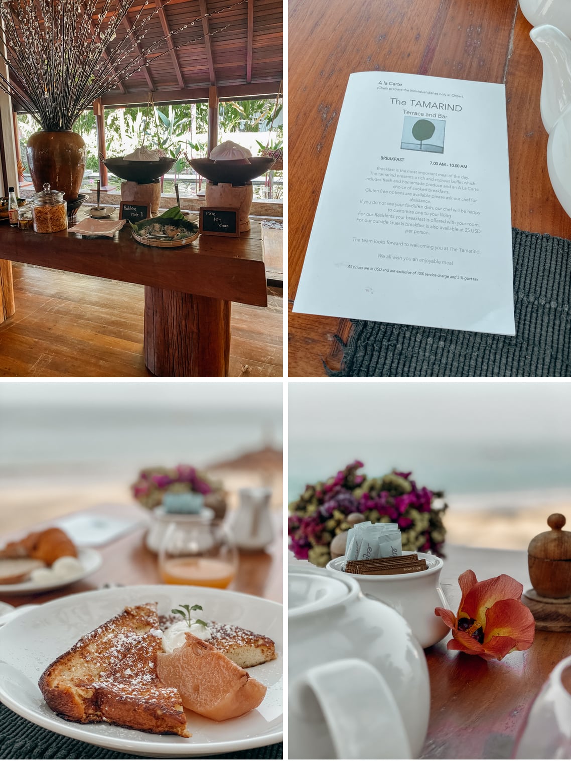 ngapali bay villas und spa brunch