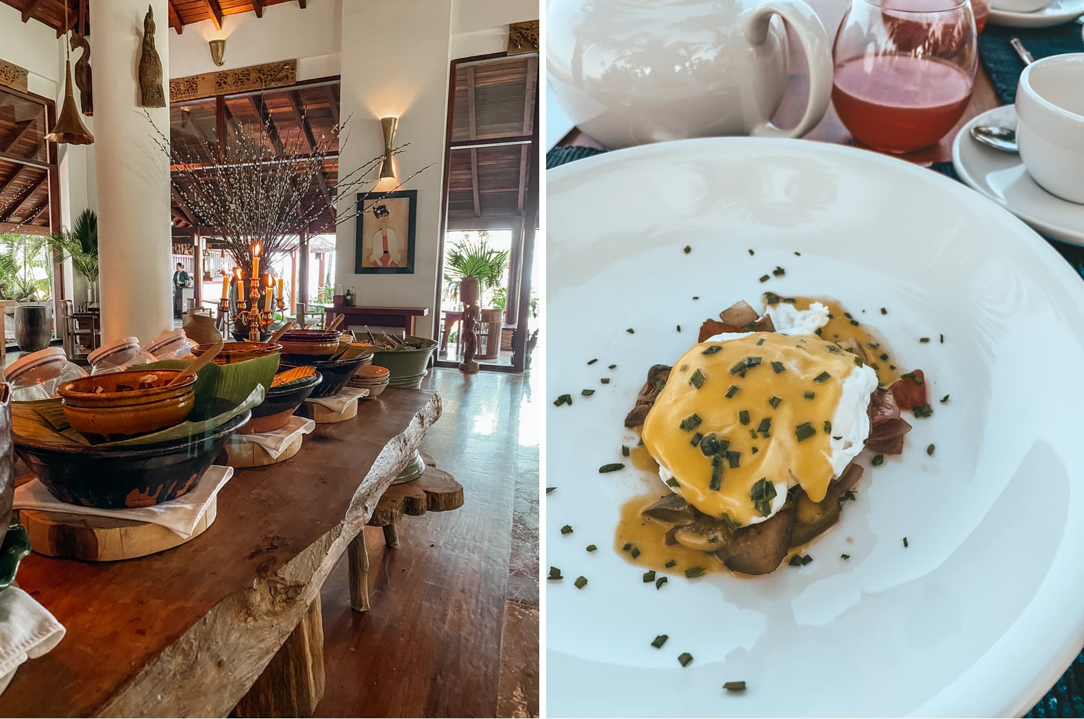 ngapali bay villas und spa eggs benedict