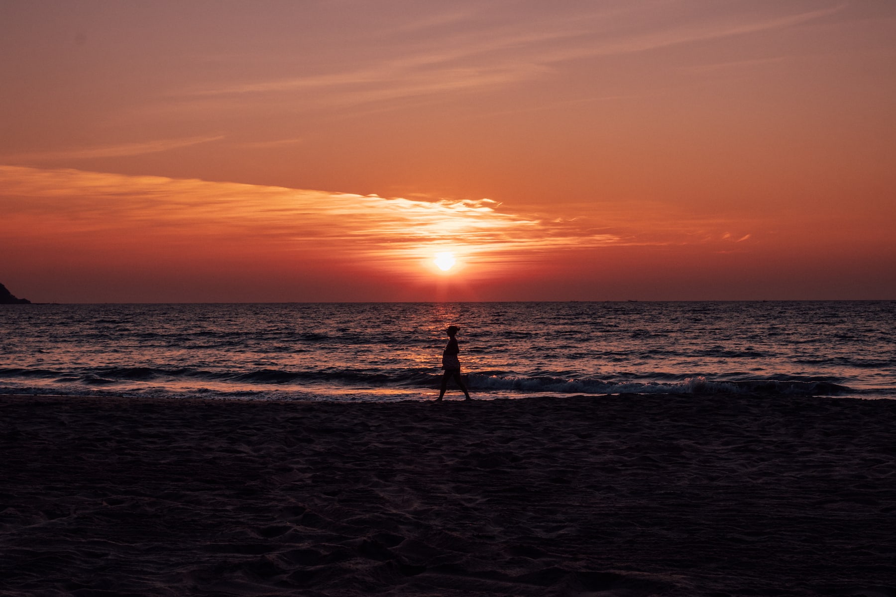 sonnenuntergang über meer