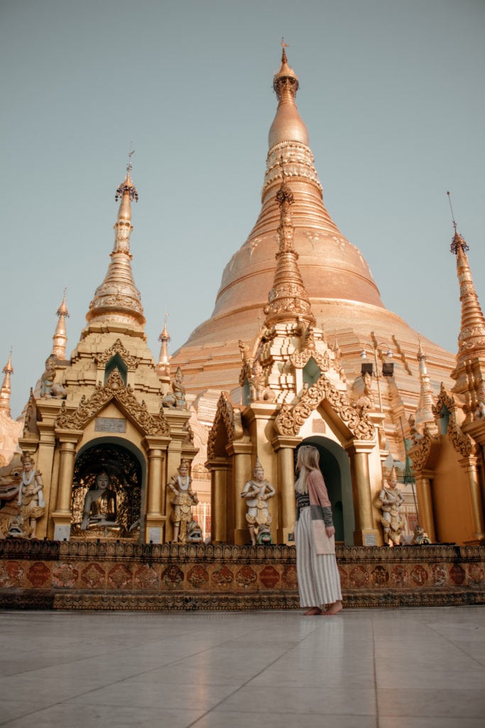 shwedagon pagode von vorne