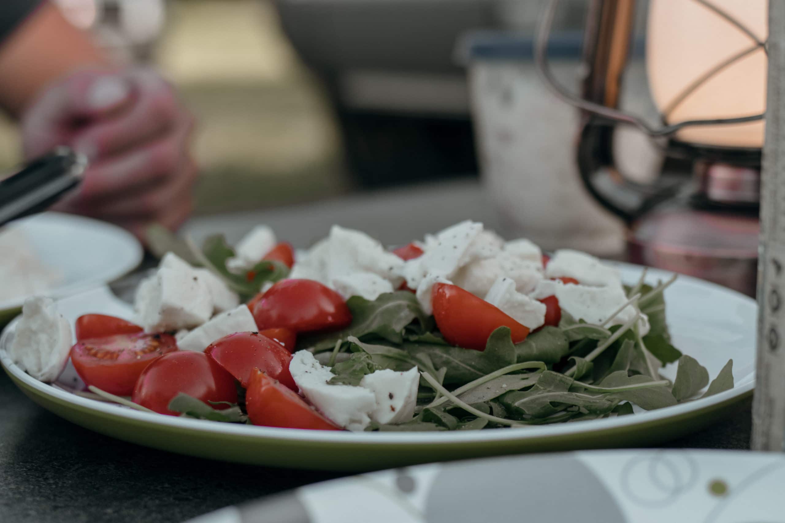 campingplatz grillen salat