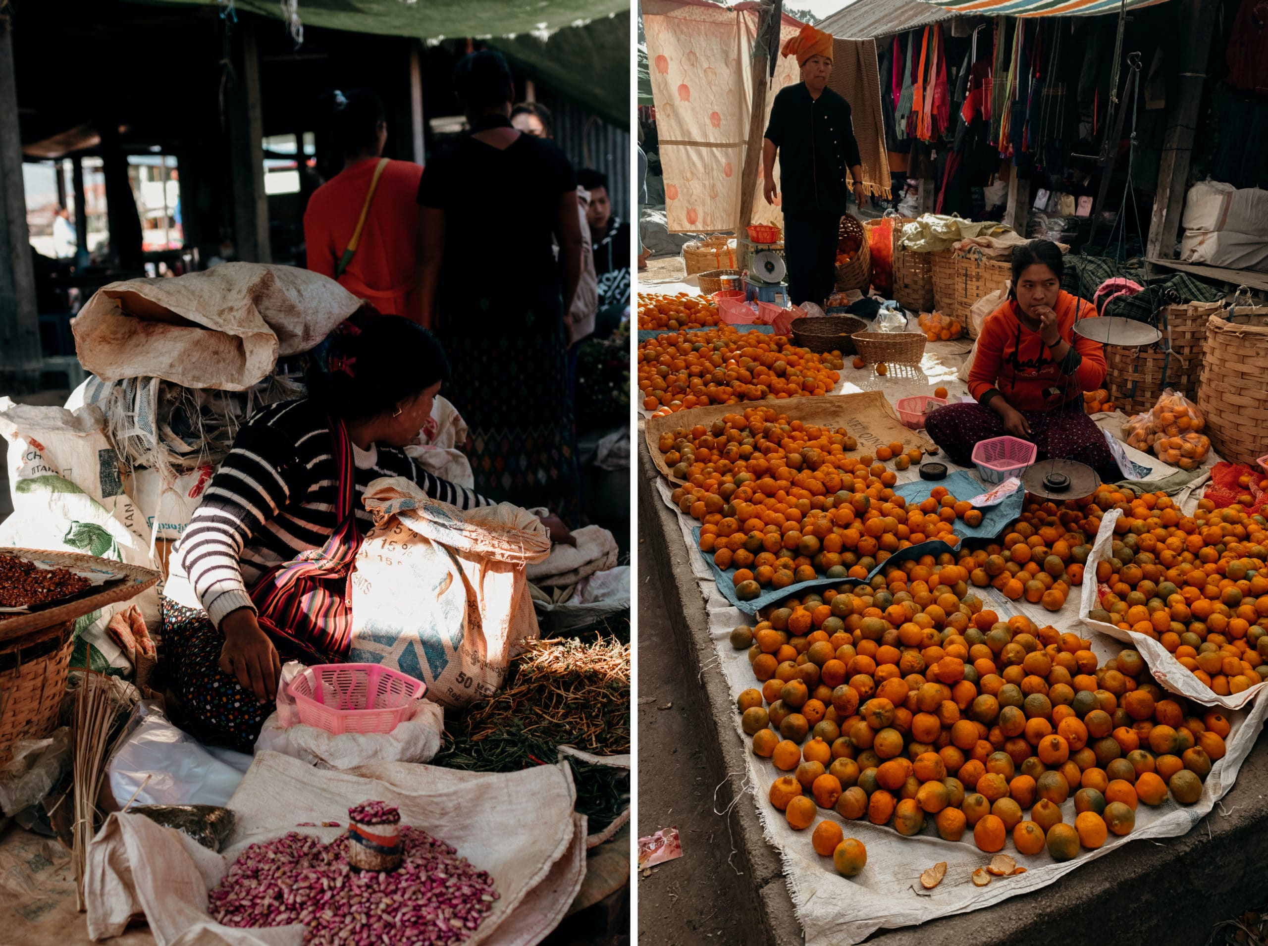 inle lake markt verkaufsstände