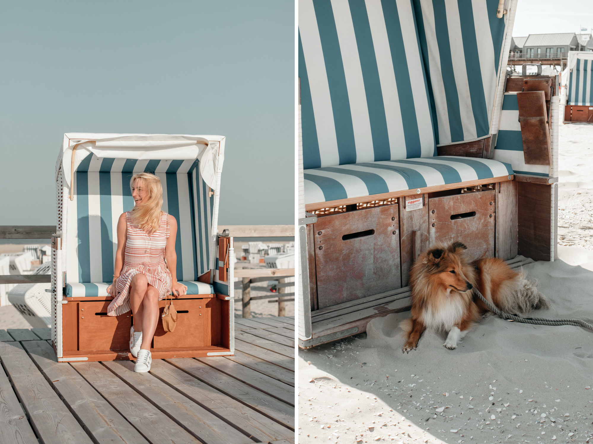 sommer in st peter ording strandkorb