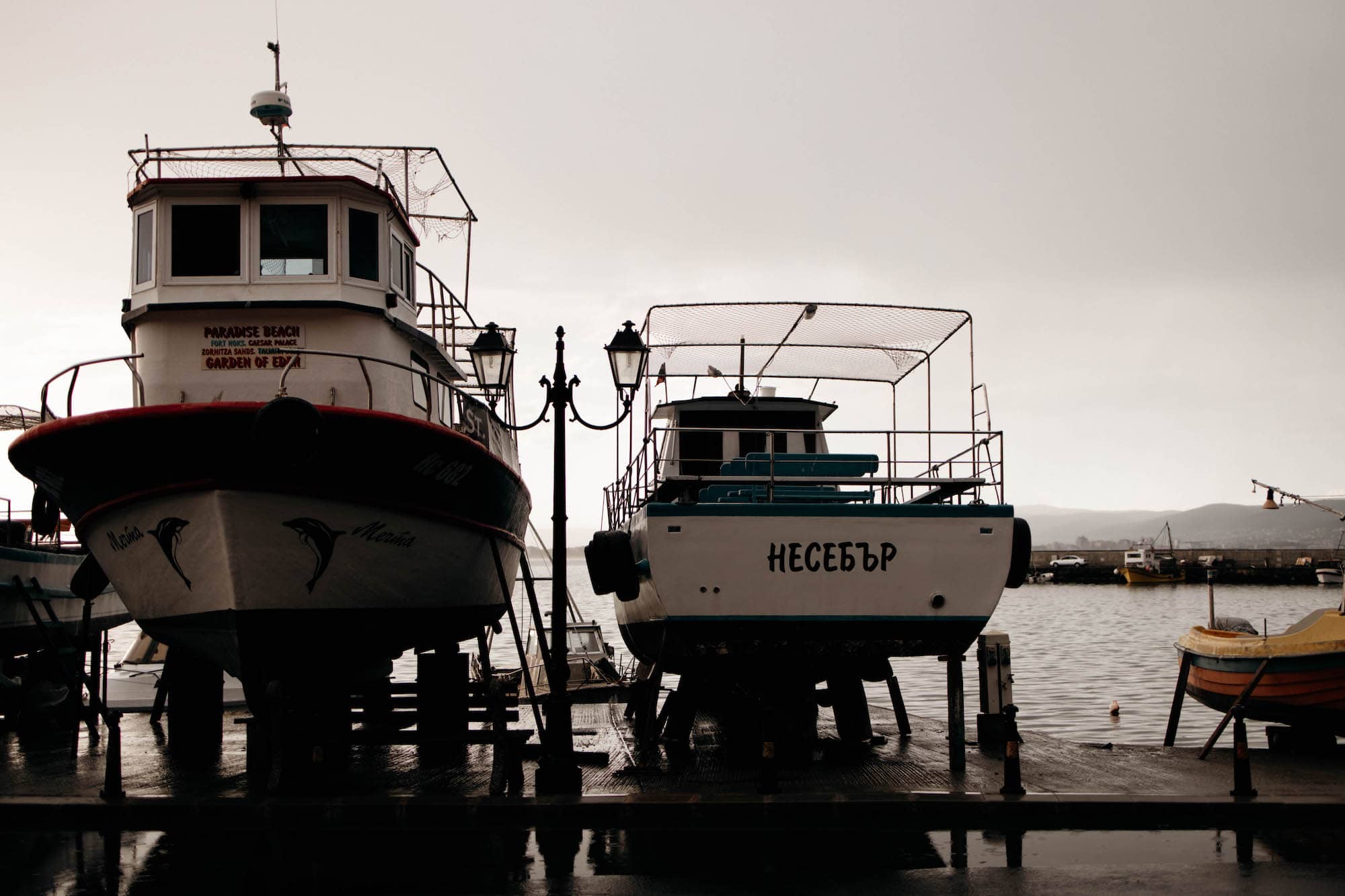 nessebar bulgarien fischer boote