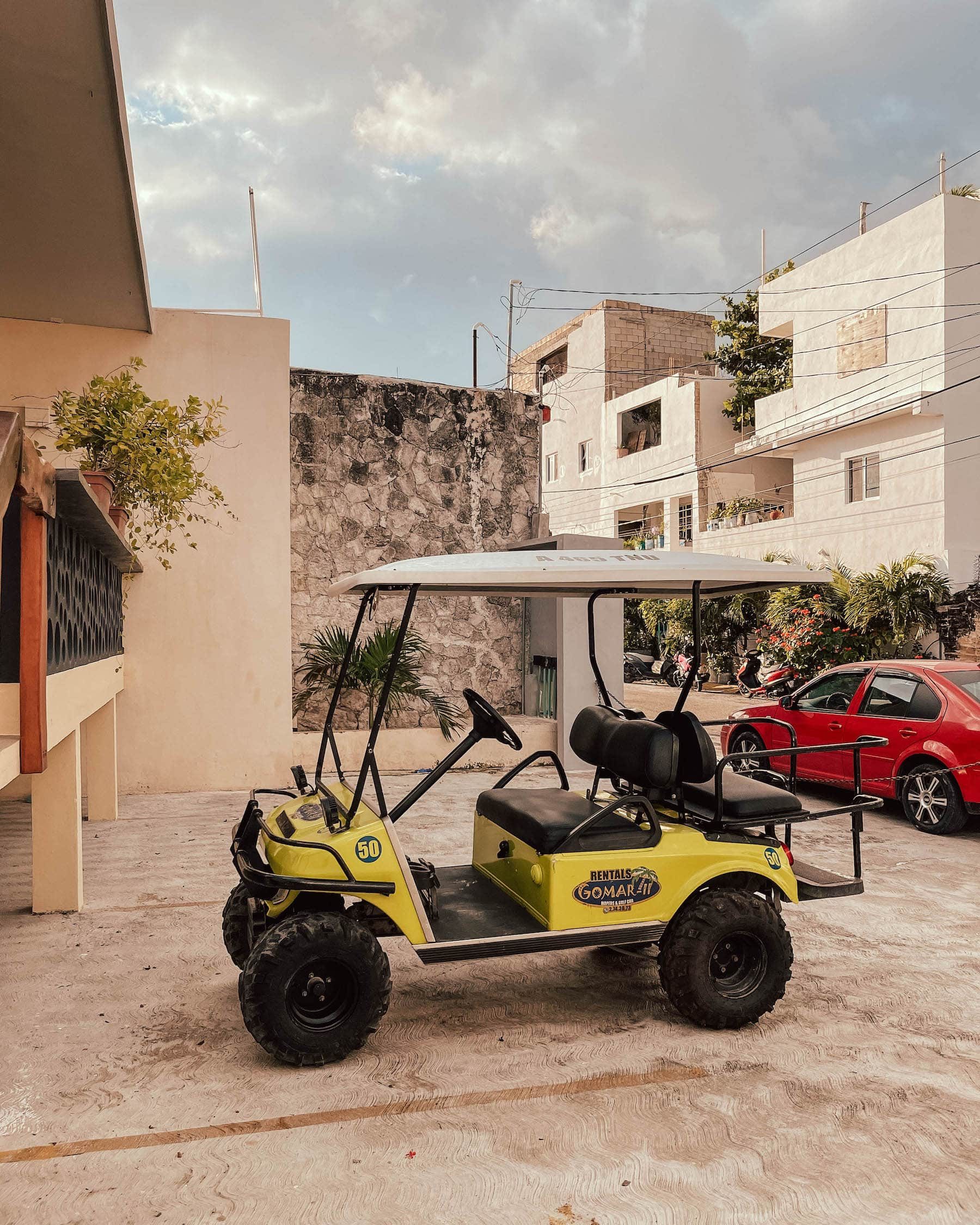 isla mujeres golf cart